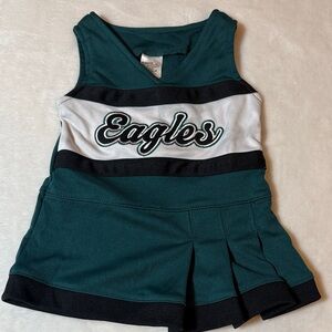 Kids eagles cheerleader outfit